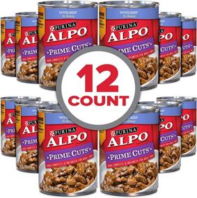 img 2 attached to 🐶 Purina ALPO Prime Cuts in Gravy Wet Dog Food for Adult Canines - (12) 13.2 oz. Cans