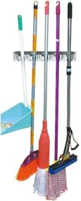 img 4 attached to 🧹 Optimize Home Organization with Home Basics Broom Hanging Organizer