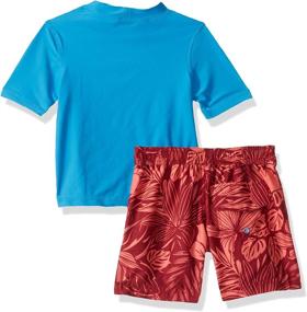 img 3 attached to Tommy Bahama Toddler Rashguard Swimsuit Boys' Clothing at Swim