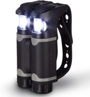 knuckle lights colors - led running light for runners, joggers, dog walking, camping & hiking. alternative to headlamps with unique flashlight design. enhance your night reflective running gear with this great addition логотип