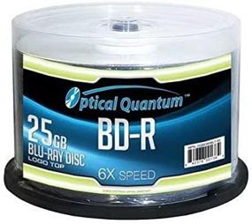img 3 attached to Optical Quantum OQBDR06LT-50 6X 25 GB BD-R Single Layer Blu-Ray Recordable Blank Media: High-Quality Logo Top, 50-Disc Spindle for Superior Data Storage