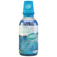 🌊 h2ocean arctic ocean mint rinse mouthwash: 16oz with sea salt and xylitol, fluoride & alcohol free - ultimate oral hygiene solution logo