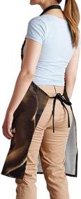 img 3 attached to 🌊 antcreptson Waterproof Apron - Sam Heughan Outlander1 Piece, Adjustable Waist Strap, Black, 28 X 33 inches