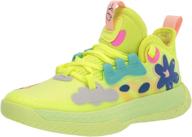 vibrant clear yellow adidas unisex youth girls' shoes - perfect for harden your style! logo