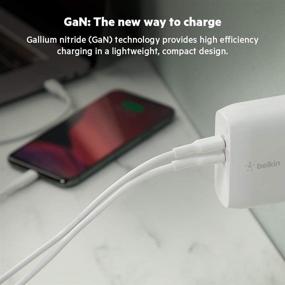 img 3 attached to 🔌 Belkin USB-PD GaN Charger 68W: Fast Charging for iPhone, MacBook Pro, iPad Pro, Pixel, Galaxy, and More, with 2M USB-C to USB-C Cable