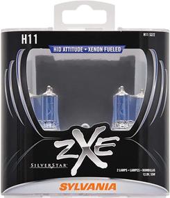 img 4 attached to 💡 Sylvania H11 (64211) SilverStar zXe High Performance Halogen Headlight Bulbs - Achieve Xenon-Like Brilliance with HID Attitude, Bright White Light Output - 2 Bulbs Included