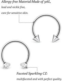 img 1 attached to Surgical Horseshoe Piercing Cartilage Retainer