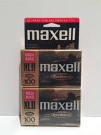 📼 maxell xl ii 100 audio cassette tape - (pack of 2) | discontinued by manufacturer - limited stock! logo