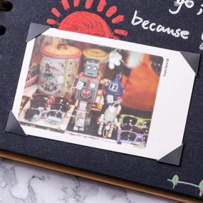 img 1 attached to Enhance Your Scrapbook with Bememo 2040 Pieces Photo Corners Self Adhesive in Black and Clear