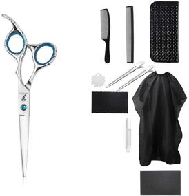 img 4 attached to 🔪 Premium 11PCS Stainless Steel Hair Cutting Scissors Set - Professional Salon Barber Haircut Scissors for Man, Woman & Adults by PANDINUS IMPERATOR