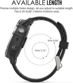 img 3 attached to 💪 HWHMH Vibrant Replacement Silicone Bands Set with Pin Removal Tools for Garmin Fenix 3 / Garmin Fenix 3 HR - Tracker Not Included, Replacement Bands Only