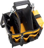 durable dewalt dg5582 electrical and maintenance tool carrier: perfect for organized storage and easy access to tools with parts tray - 11 inches, 23 pockets logo