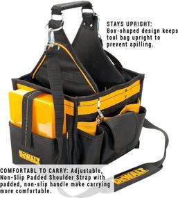 img 1 attached to Durable DEWALT DG5582 Electrical and Maintenance Tool Carrier: Perfect for Organized Storage and Easy Access to Tools with Parts Tray - 11 Inches, 23 Pockets