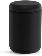 atmos vacuum canister for coffee & food storage - airtight sealed container, matte black, large coffee bean storage, 1.2 liter jar - improved seo логотип