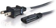 💡 c2g universal power cord, non-polarized 2-slot, 14 awg, black, 6 feet (1.82 meters), cables to go 27398 logo