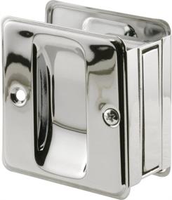 img 2 attached to Chrome Plated Pocket Door 🚪 Passage Pull - Prime-Line Products N 7085