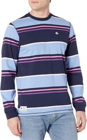 img 2 attached to LRG Sleeve Striped Shirt Peacoat Men's Clothing