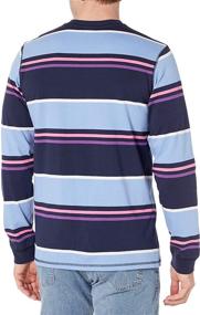 img 1 attached to LRG Sleeve Striped Shirt Peacoat Men's Clothing