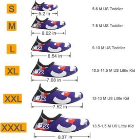 img 3 attached to 👶 bridawn Kids Water Shoes: Non-Slip Aqua Socks for Toddlers, Quick-Dry Swim Shoes for Beach Pool Activities