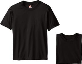 img 1 attached to 👕 Hanes Performance T Shirt - White Medium Boys' Tops, Tees & Shirts for Active Boys