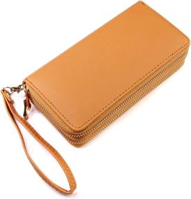 img 3 attached to 👛 Timeless Leatherette Zip Around Wallet: Exquisite Women's Handbags & Wallets