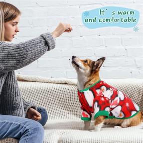 img 3 attached to 🐶 Cozy and Stylish: 7-Piece Warm Dog Sweaters for Winter - Soft Fleece Puppy Sweater, Perfect for Teddy, Chihuahua, Yorkshire, Poodle and More!