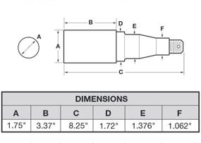 img 1 attached to 🔧 Round Stock Trailer Axle Spindle: Enhancing Performance with Versatile Bearing Compatibility