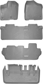 img 4 attached to 🚗 MAXLINER Floor Mats 3 Rows and Cargo Liner for 2013-2018 Toyota Sienna 8 Passenger Model Only - Grey