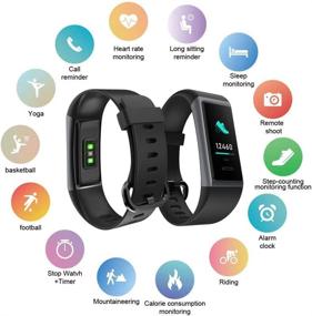 img 3 attached to 🏋️ Mangcart Fitness Tracker HR - Activity Watch with Heart Rate Monitor, IP68 Waterproof Pedometer and Step Counter - Sleep Monitor and Calorie Counter for Men, Women, and Kids