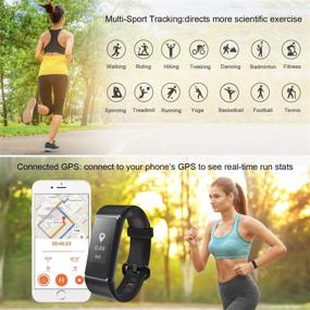 img 1 attached to 🏋️ Mangcart Fitness Tracker HR - Activity Watch with Heart Rate Monitor, IP68 Waterproof Pedometer and Step Counter - Sleep Monitor and Calorie Counter for Men, Women, and Kids