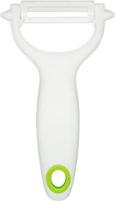 img 1 attached to 🥔 Ceramic Y-Peeler by Lynn & Riley - Ideal for Vegetables, Fruit, Potatoes, with Blade Protector, Dishwasher Safe