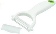 🥔 ceramic y-peeler by lynn & riley - ideal for vegetables, fruit, potatoes, with blade protector, dishwasher safe logo