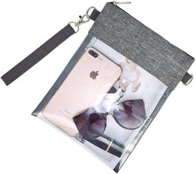 img 2 attached to 👝 Stylish and Functional Clear Crossbody Purse Bag - Approved for Stadiums and Events with Adjustable Shoulder Strap