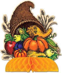 img 1 attached to 🍁 Beistle 9-Inch Decorative Cornucopia Centerpiece, 1-Pack