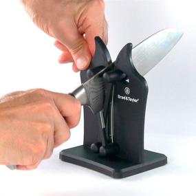 img 2 attached to 🔪 Brod & Taylor Classic Knife Sharpener - Enhanced Triple-Action Austrian Tungsten Carbide for Optimal Sharpening