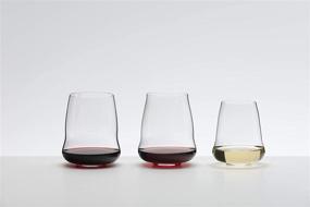 img 1 attached to 🍷 Set of 4 Clear Riedel Stemless Wings Pinot Noir Wine Glasses