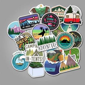 img 2 attached to 🎒 Laptop Stickers Pack: Outdoor Style DIY Stickers VSCO 50PCS - Cute, Waterproof, Aesthetic, Trendy Stickers for Teens, Girls - Perfect Waterbottle, Laptop, Phone, Travel Case, Wall DIY - Water Bottles Stickers