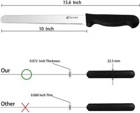 img 3 attached to Модернизированная посудомоечная машина из нержавеющей стали HISSF Serrated Bread
