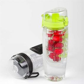 img 3 attached to 💧 Foster's 32 Oz Fruit Infused Water Bottle with Sport Flip Top - Stay Hydrated on the Go!