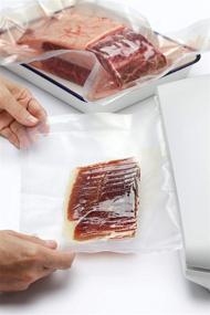 img 2 attached to 🌬️ 11-inch x 50-foot, 2-Pack EverOne Vacuum Sealer Bag Rolls for Sous Vide & Food Saver