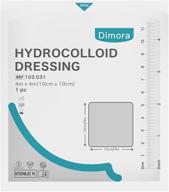 💪 dimora ultra thin hydrocolloid dressing - effective light exudate wound care, advanced healing, 4" x 4", sterile patches - pack of 10 логотип