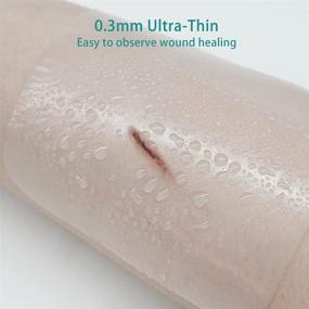 img 1 attached to 💪 Dimora Ultra Thin Hydrocolloid Dressing - Effective Light Exudate Wound Care, Advanced Healing, 4" x 4", Sterile Patches - Pack of 10