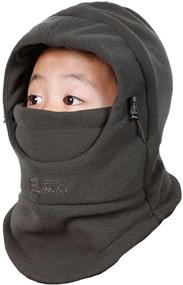 img 4 attached to 🧣 Cozy and Windproof Azarxis Balaclava Fleece: Perfect Children's Accessories for Cold Weather