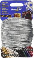 🧵 20-yard solid silver needloft novelty craft cord - enhance your seo! logo