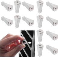 🚗 40-piece car vent clips with square head design - ideal for car freshies, office, home, & diy decorations - includes 1 storage box logo