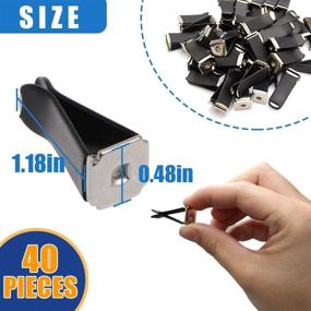 img 3 attached to 🚗 40-Piece Car Vent Clips with Square Head Design - Ideal for Car Freshies, Office, Home, & DIY Decorations - Includes 1 Storage Box
