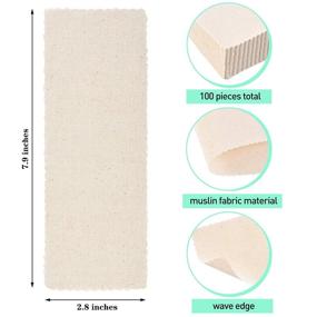 img 3 attached to 🌿 100 Count Muslin Epilating Strips - Natural and Long-lasting Cloth Waxing Strips for Effective Hair Removal