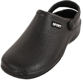 img 4 attached to Sport Solid Slingback Garden Clogs Men's Shoes