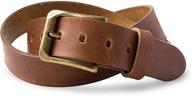 mctroy heavy leather handcrafted casual men's belt accessories: style and durability for every occasion logo