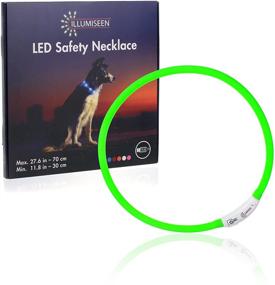 img 1 attached to 💡 Illumiseen LED Dog Necklace Collar: Rechargeable & Visible in 6 Colors - Keep Your Dog Safe and Seen!